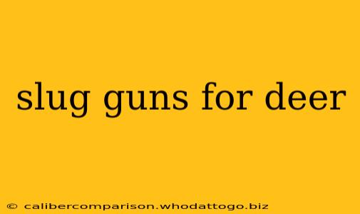 slug guns for deer