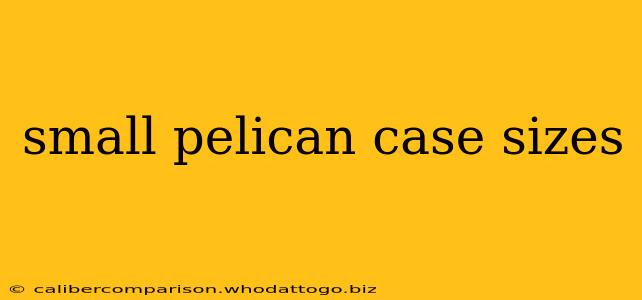 small pelican case sizes