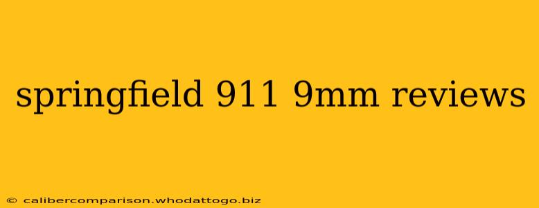 springfield 911 9mm reviews