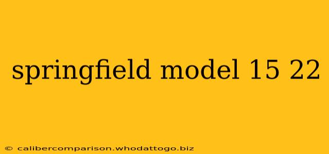 springfield model 15 22