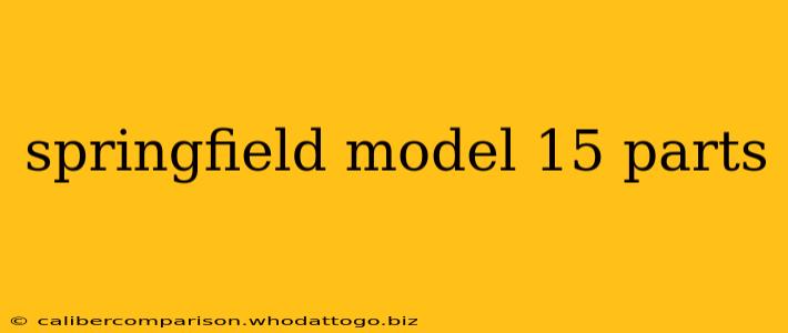 springfield model 15 parts