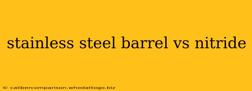 stainless steel barrel vs nitride