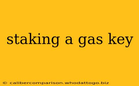 staking a gas key