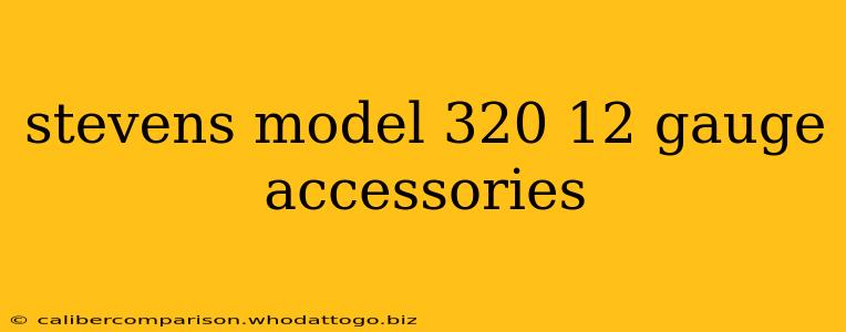 stevens model 320 12 gauge accessories