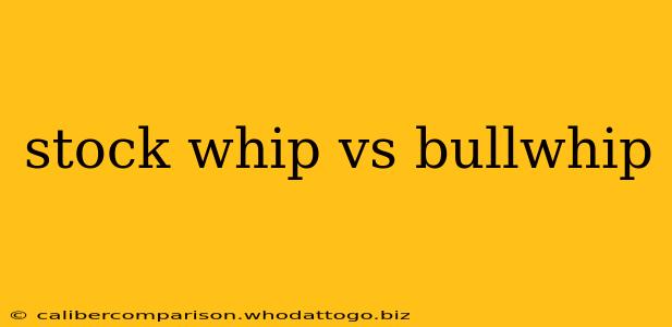 stock whip vs bullwhip