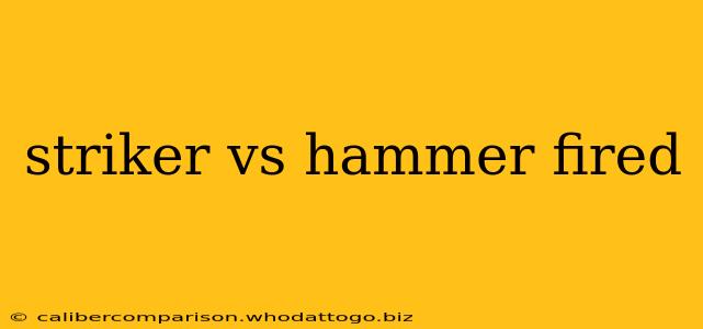 striker vs hammer fired