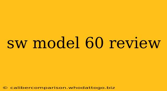 sw model 60 review