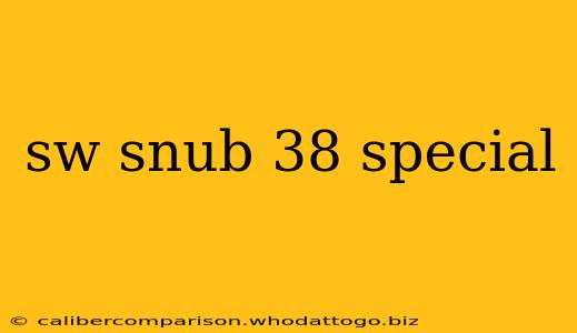 sw snub 38 special