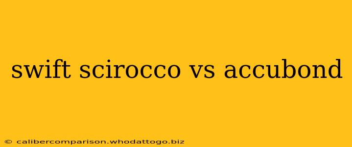 swift scirocco vs accubond