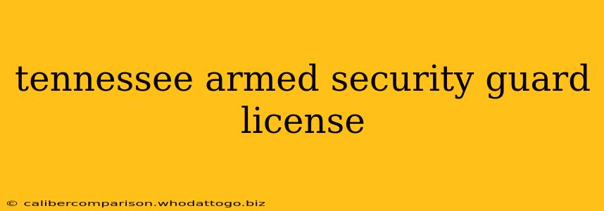 tennessee armed security guard license