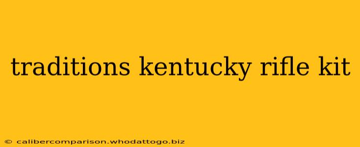 traditions kentucky rifle kit