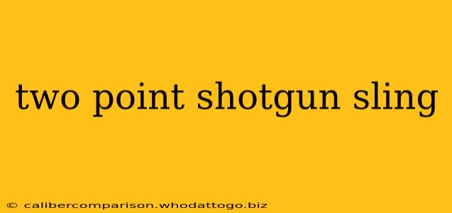 two point shotgun sling