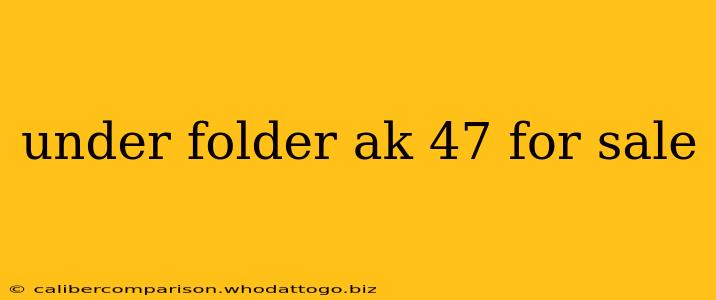 under folder ak 47 for sale