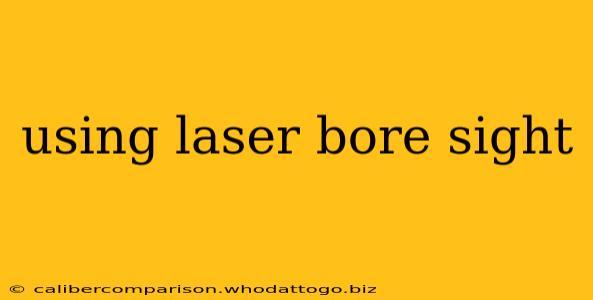 using laser bore sight