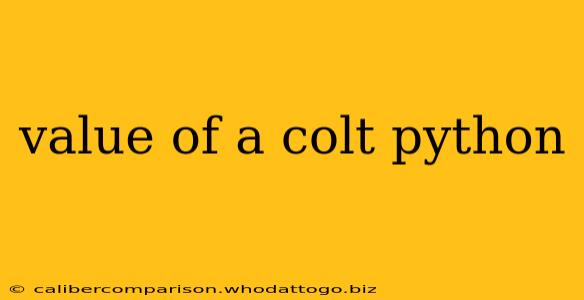 value of a colt python