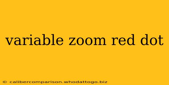 variable zoom red dot