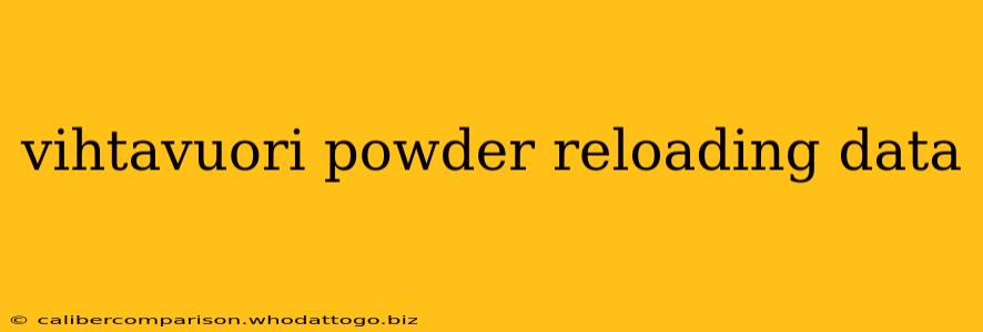 vihtavuori powder reloading data