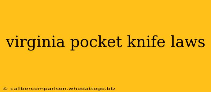 virginia pocket knife laws