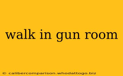 walk in gun room