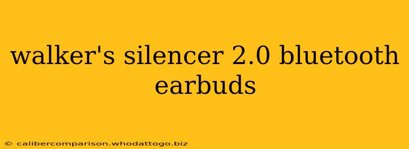 walker's silencer 2.0 bluetooth earbuds