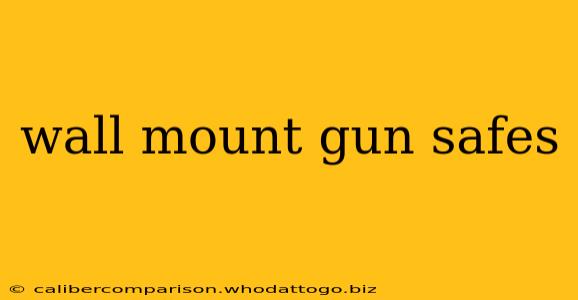 wall mount gun safes