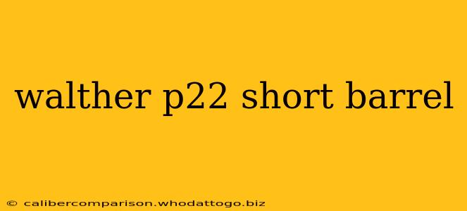 walther p22 short barrel