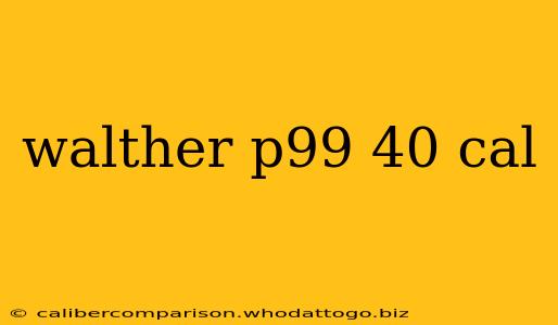 walther p99 40 cal