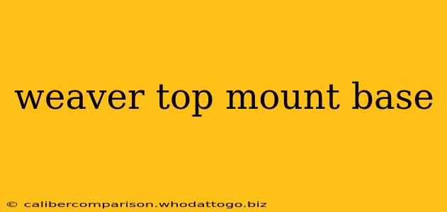 weaver top mount base