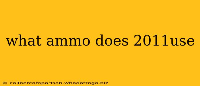 what ammo does 2011use