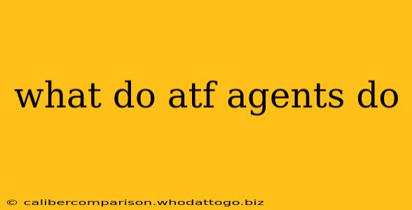 what do atf agents do