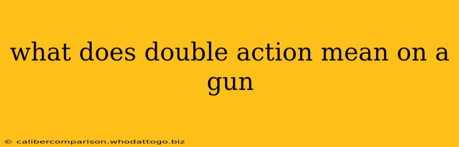 what does double action mean on a gun