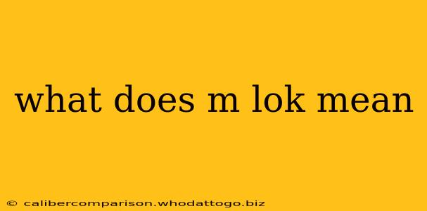 what does m lok mean