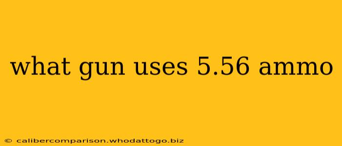 what gun uses 5.56 ammo