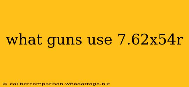 what guns use 7.62x54r