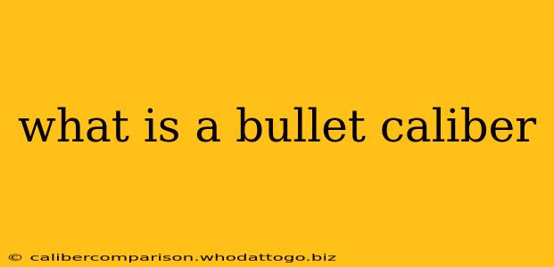 what is a bullet caliber