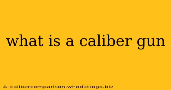 what is a caliber gun