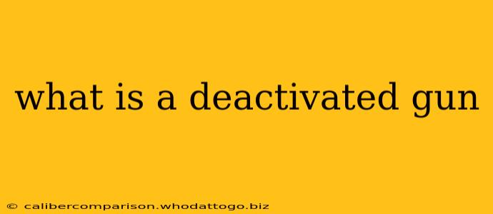 what is a deactivated gun