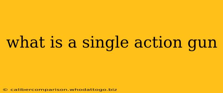 what is a single action gun