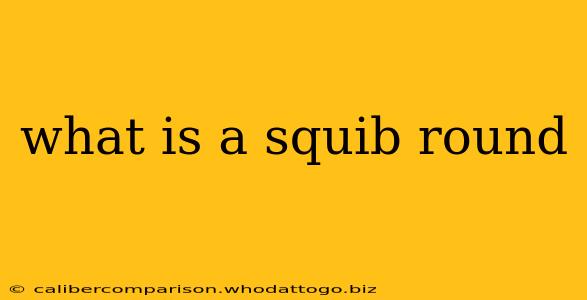 what is a squib round