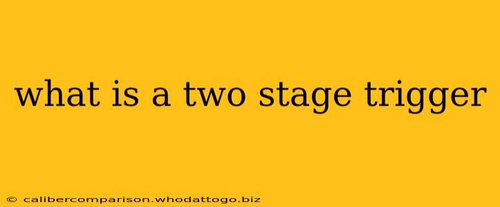 what is a two stage trigger