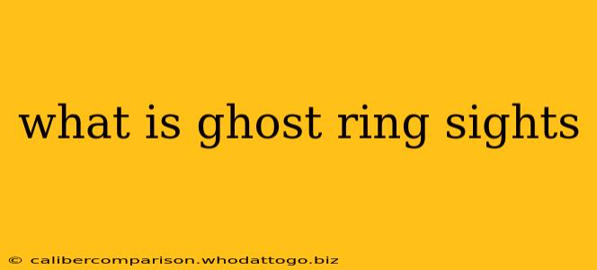 what is ghost ring sights