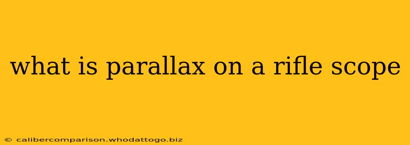 what is parallax on a rifle scope