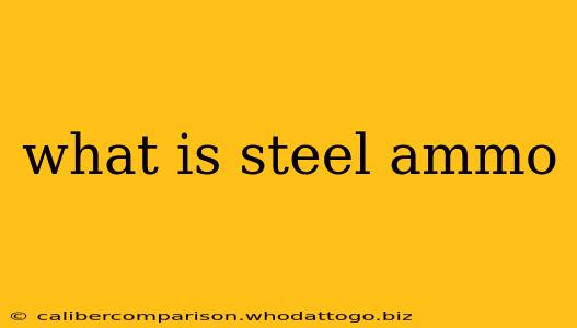 what is steel ammo