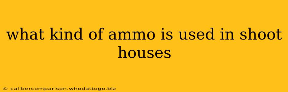 what kind of ammo is used in shoot houses