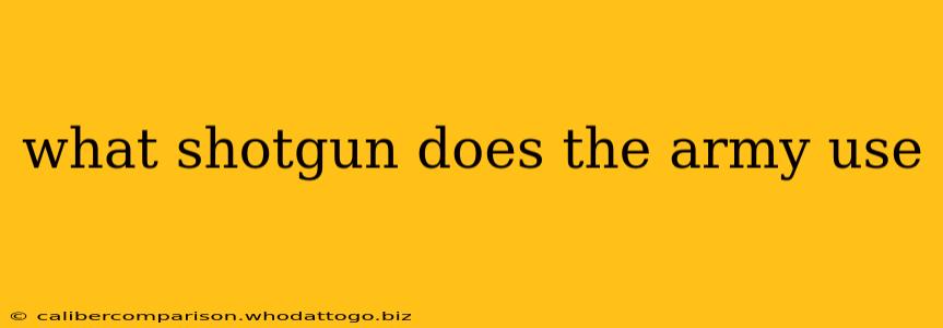 what shotgun does the army use