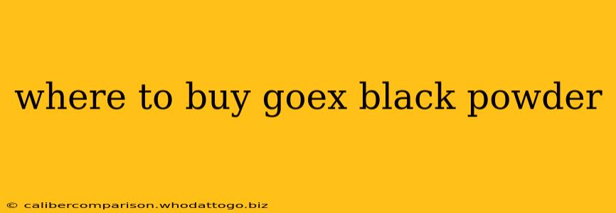 where to buy goex black powder