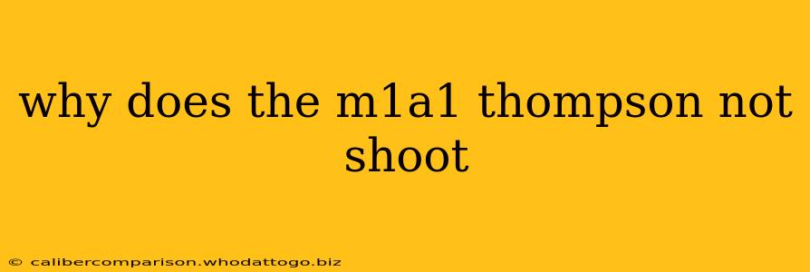 why does the m1a1 thompson not shoot