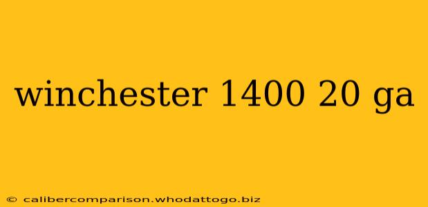 winchester 1400 20 ga