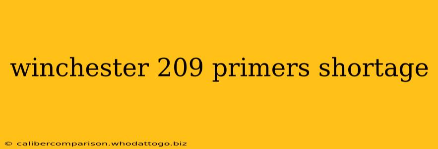 winchester 209 primers shortage