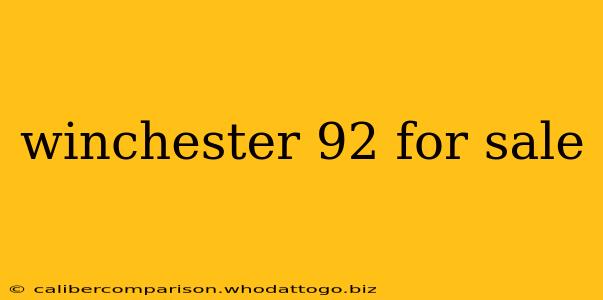 winchester 92 for sale